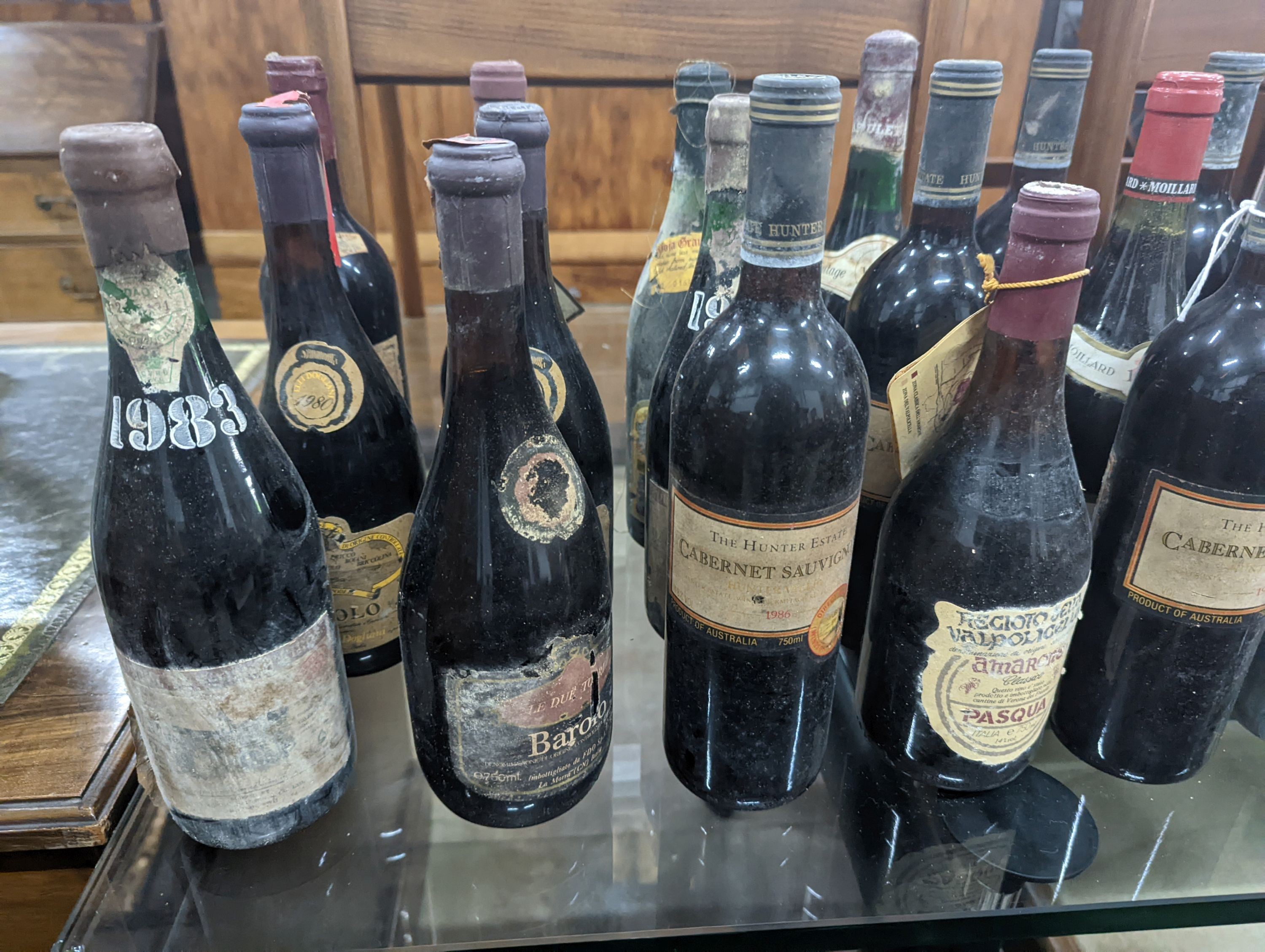 Twenty four bottles of assorted red wine